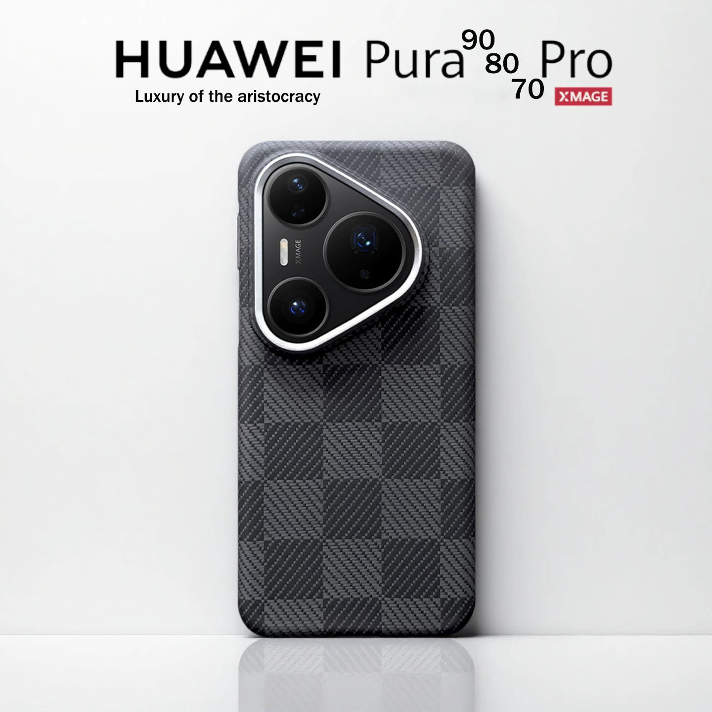 Huawei Pura 70 - เคสโทรศัพท์ทำจากเส้นใยอะรามิดเคฟลาร์แท้ 100% สำหรับ Huawei Pura 70