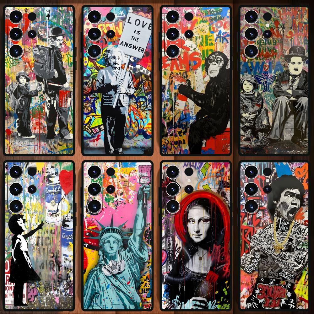 Samsung Galaxy S25 - Banksy Graffiti Artเคสโทรศัพท์สําหรับSamsung Galaxy S25 S24