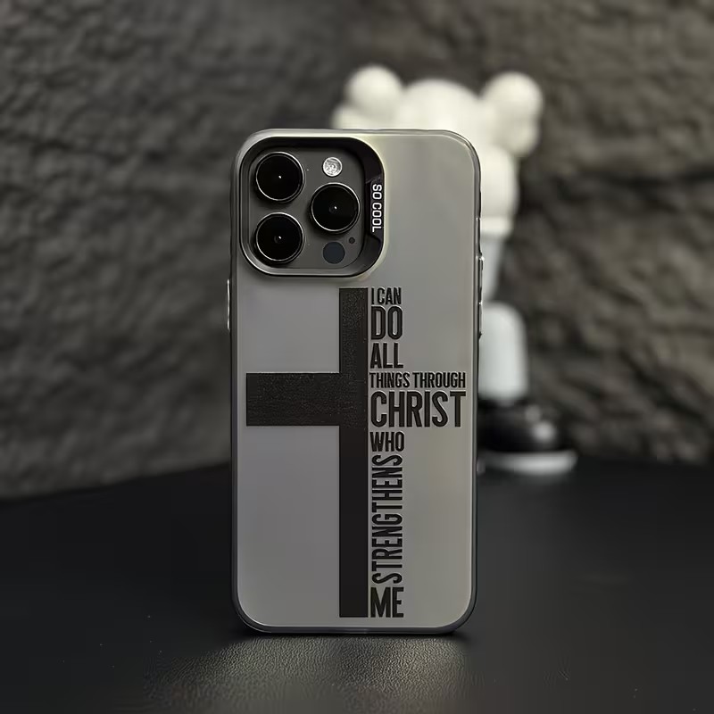 Apple Iphone 16 - เคสโทรศัพท์กันรอยนิ้วมือ ลายกางเขน สำหรับ iPhone 17 16