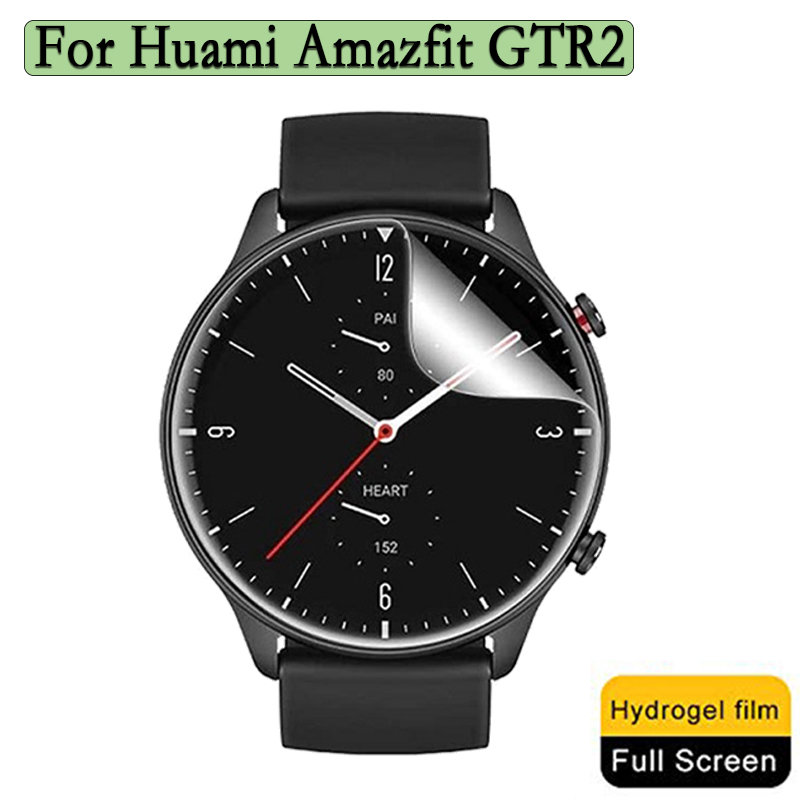 Smartwatch Screen Film - ฟิล์มไฮโดรเจลโปร่งใสบางเฉียบ3/6ชิ้นสำหรับ huami amazfit GTR 2ฟิล์มป้องกันสมาร์ทวอท์ชสำหรับเล่นกีฬา