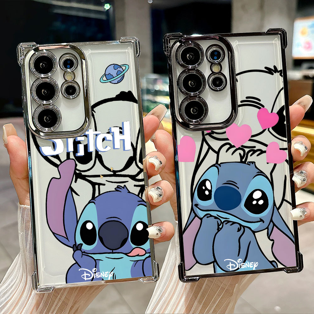 Samsung Galaxy S25 - เคสซิลิโคนลายเส้น Stitch สำหรับ Samsung Galaxy S26