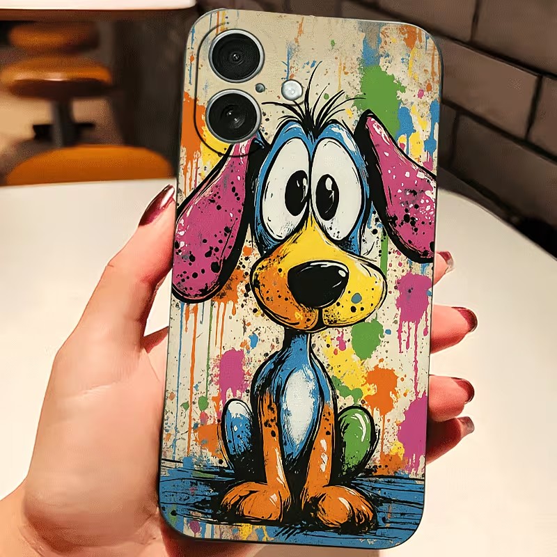 Apple Iphone 16 - เคสโทรศัพท์ลายกราฟฟิตี้สีสันสดใสสำหรับ iPhone 17 16 15 14