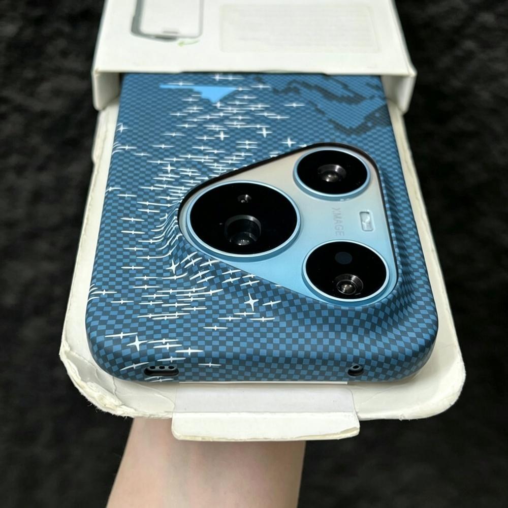 Huawei Pura 70 - เคสโทรศัพท์ลายเคฟลาร์คาร์บอนไฟเบอร์บางเฉียบสุดหรู สำหรับหัวเว่ย Pura 90 80 70