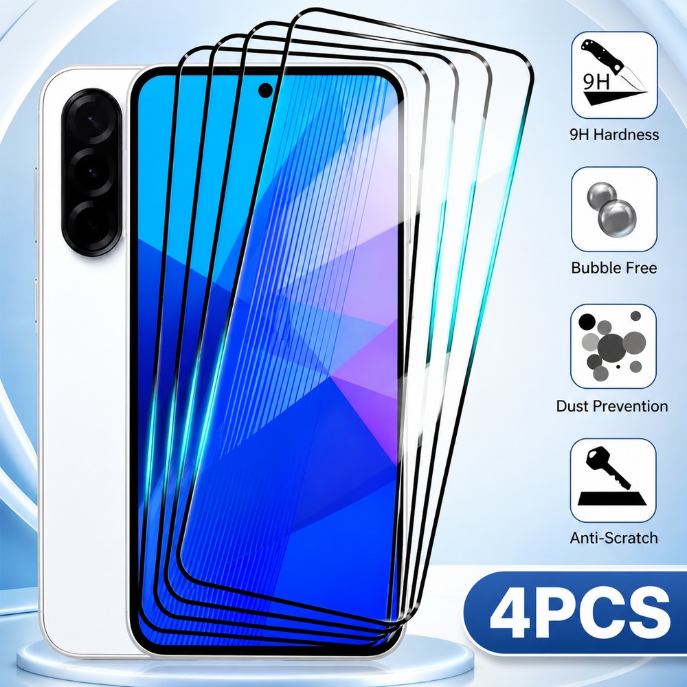 Realme C67 - กระจกกันรอย 4 ชิ้น สำหรับ Realme C12