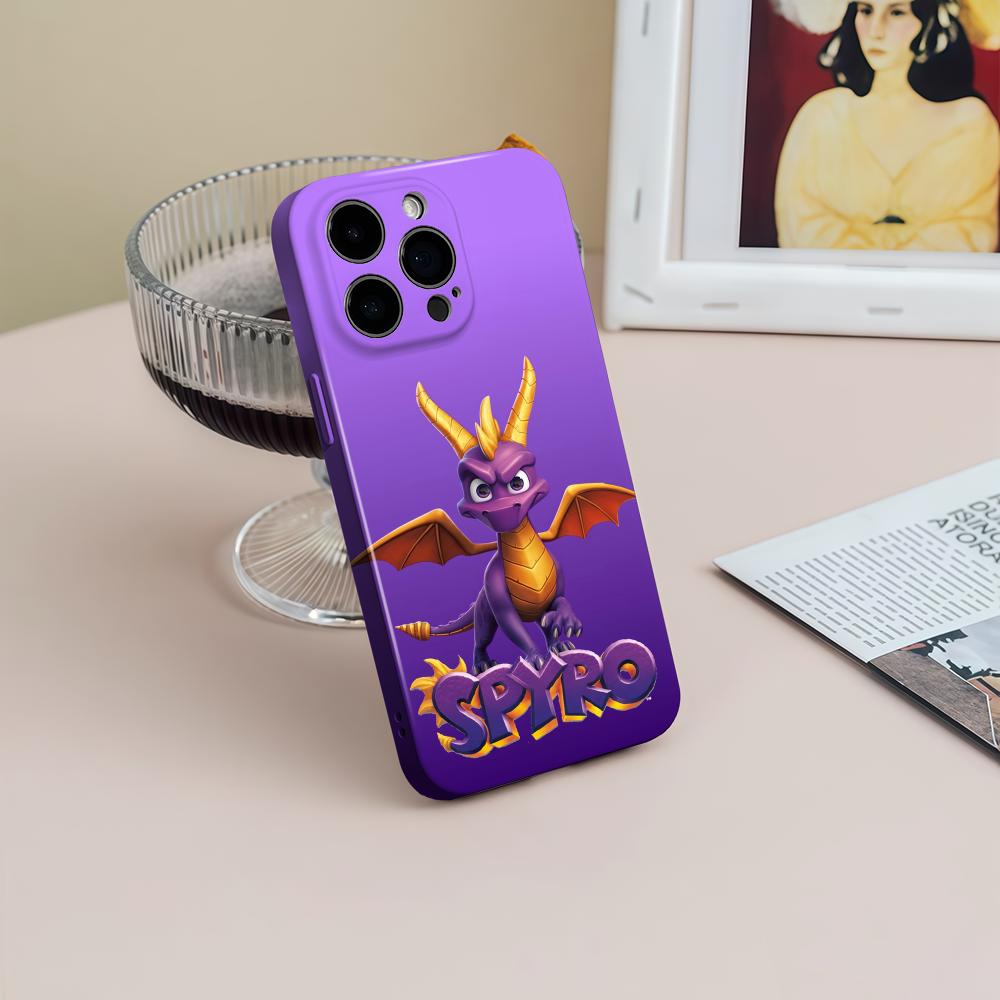 Apple Iphone 16 - เคสโทรศัพท์ลายเกม S-Spyro Series Dragon สำหรับ iPhone