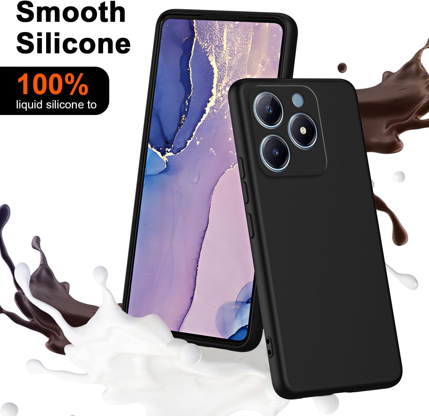 ซิลิโคนเหลวแบบยืดหยุ่นสําหรับR - Realme Note 50 บทวิจารณ์และราคา