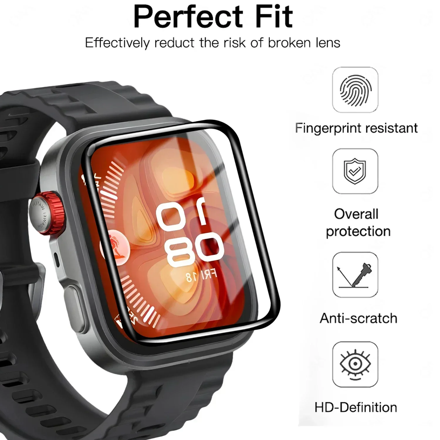 5 Pcs ฟิล์มนิรภัยสําหรับ Huawe - Smartwatch Screen Film บทวิจารณ์และราคา